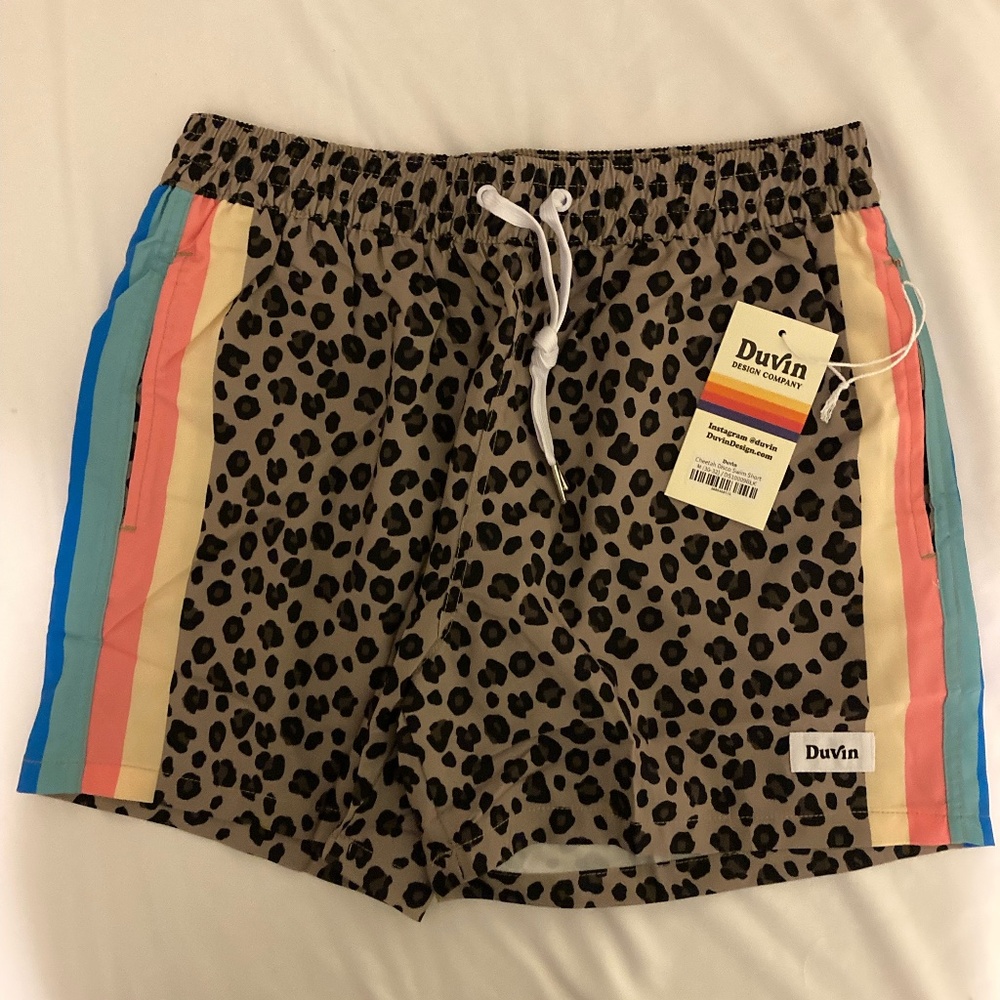 Duvin Cheetah Disco Swim Short - NWT